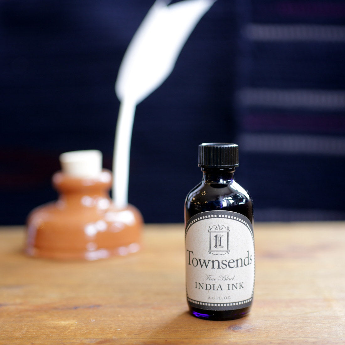 Premium Townsend's India Ink - Black Calligraphy & Drawing Ink for Artists - Perfect for Pen & Brush Lettering, Sketching, and Tattoo Practice