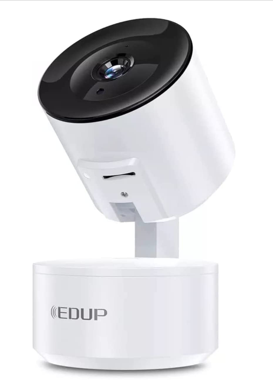 EDUP WiFi 1080P Indoor Security Camera with Night Vision, Motion Detection & Alarm, Remote Pan Control - Wireless Home Surveillance Camera for Baby Monitor, Pet Monitoring & Home Security (Ideal for Living Room, Nursery & Office)