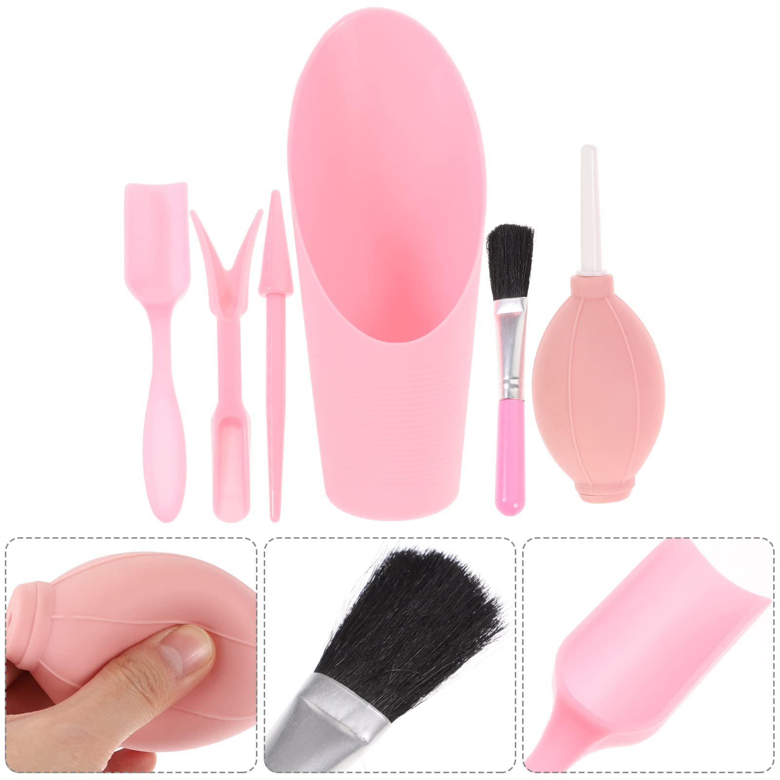 YARNOW 6-Piece Mini Garden Hand Tool Set - Succulent & Cactus Transplanting Tools, Fairy Garden Accessories, Indoor Potting Kit for Houseplants, Bonsai Care - Pink (Perfect for Small Spaces, Windowsill Gardens & DIY Plant Projects)