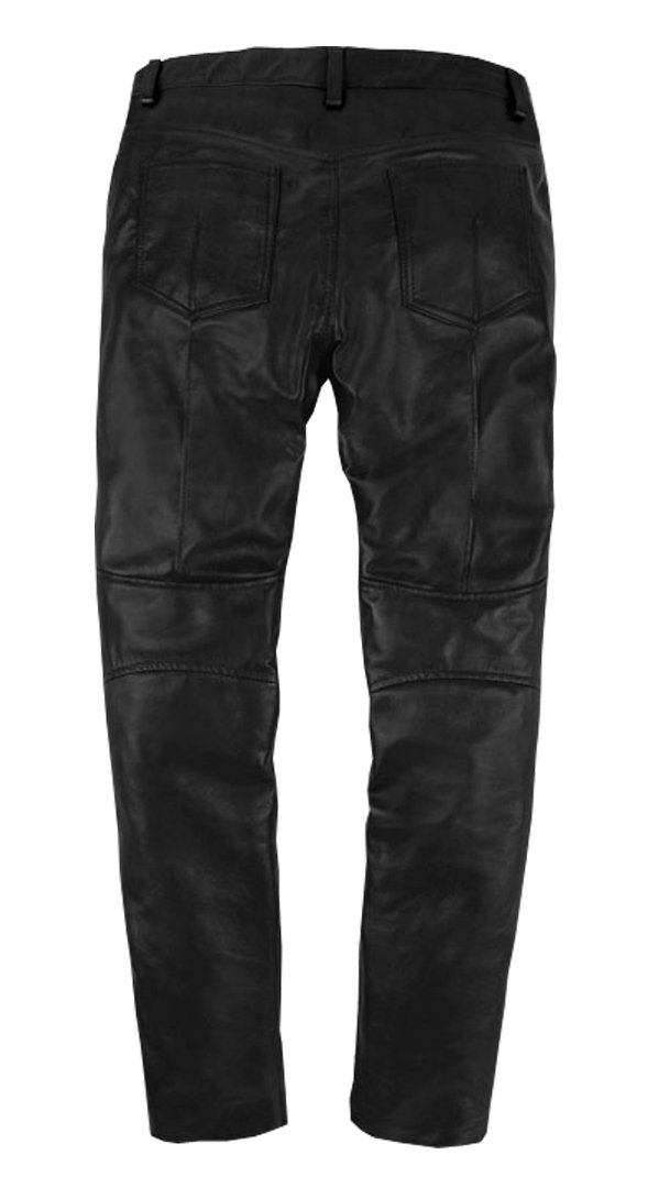 Men's Biker Style Skinny Jeans - Black Leather-Look Skin Tight Pants with 5 Pockets | Motorcycle Riding, Night Out, Casual Streetwear Fashion