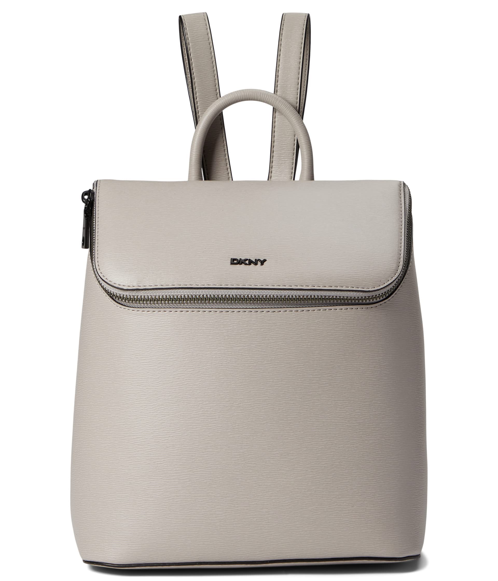 DKNY Bryant Top Zip Backpack for Women - Stylish Dove Grey Laptop Backpack - Perfect for Work, Travel & College (One Size)