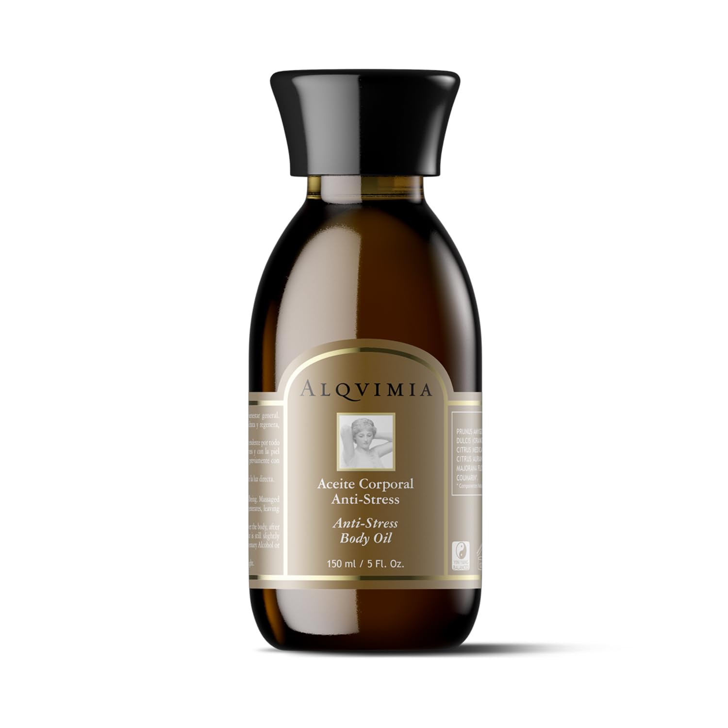 Alqvimia Anti-Stress Body Oil 150ml - Relaxing Aromatherapy Massage Oil for Stress Relief & Sleep Aid - Perfect for Spa Nights & Self-Care Rituals