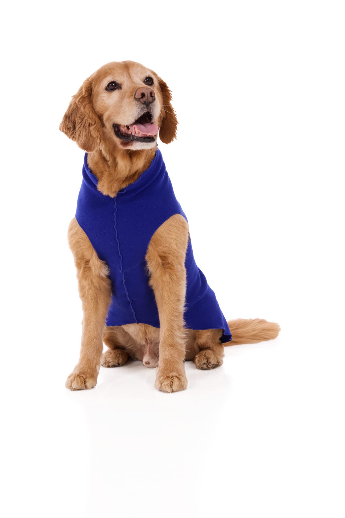 Soft & Snuggly Stretch Fleece Dog Sweater - Warm Pullover Vest for Small/Medium/Large Dogs (3XL, Royal Blue) - Perfect for Winter Walks & Indoor Comfort