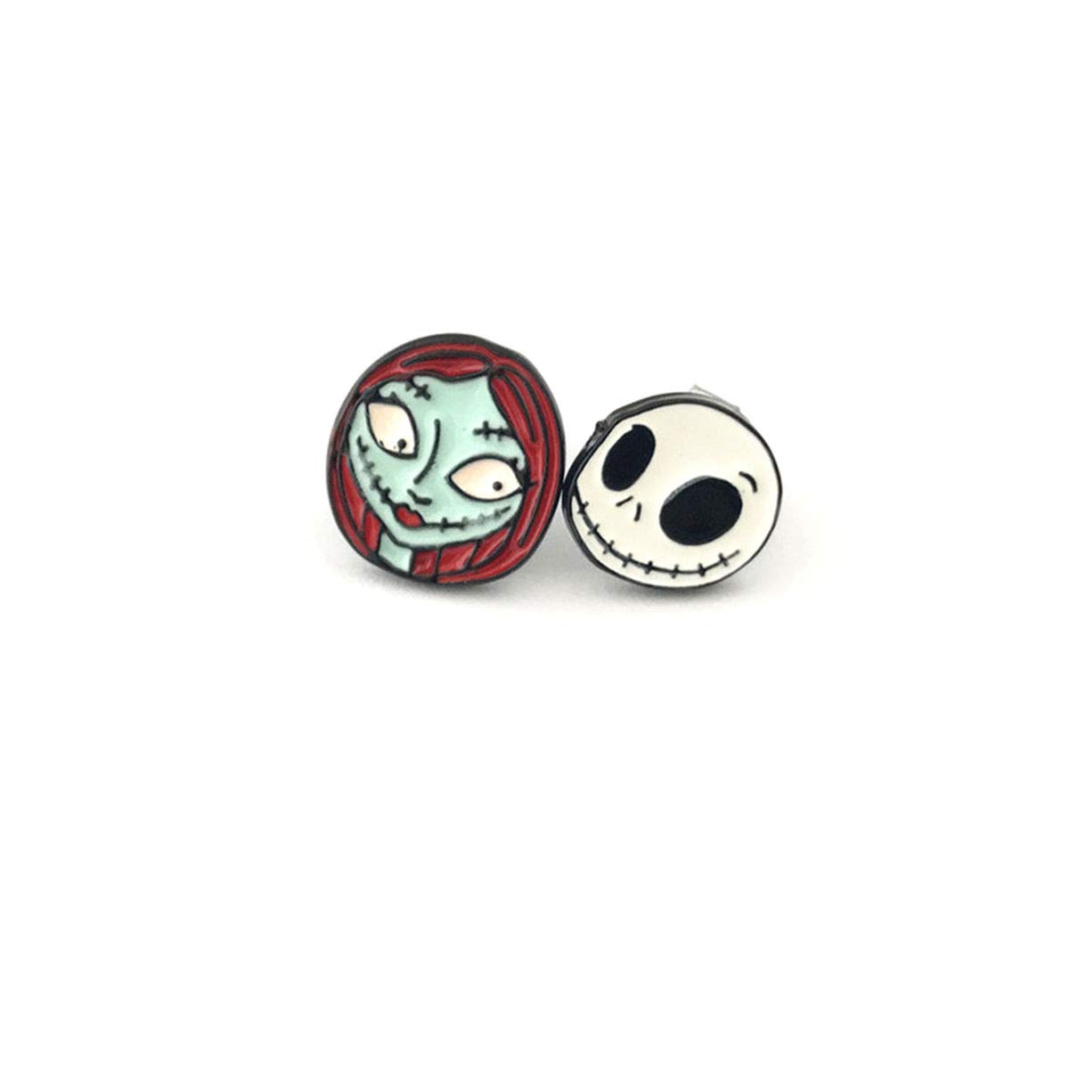 Gothic Horror Metal Stud Earrings for Women - Unique Dark Jewelry Gift for Halloween, Cosplay & Alternative Fashion