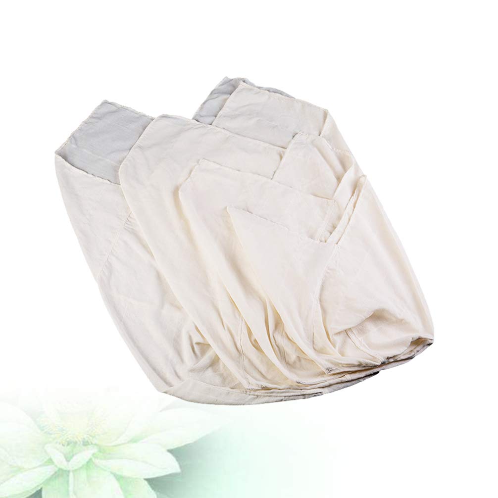 Hemoton 1-Pack Reusable Nut Milk Bag - Fine Mesh Strainer for Almond Milk, Cheesecloth, Broth & Coffee Filter - Organic Cotton Food Grade Filter Bag for Nuts, Juicing & DIY Kitchen Use