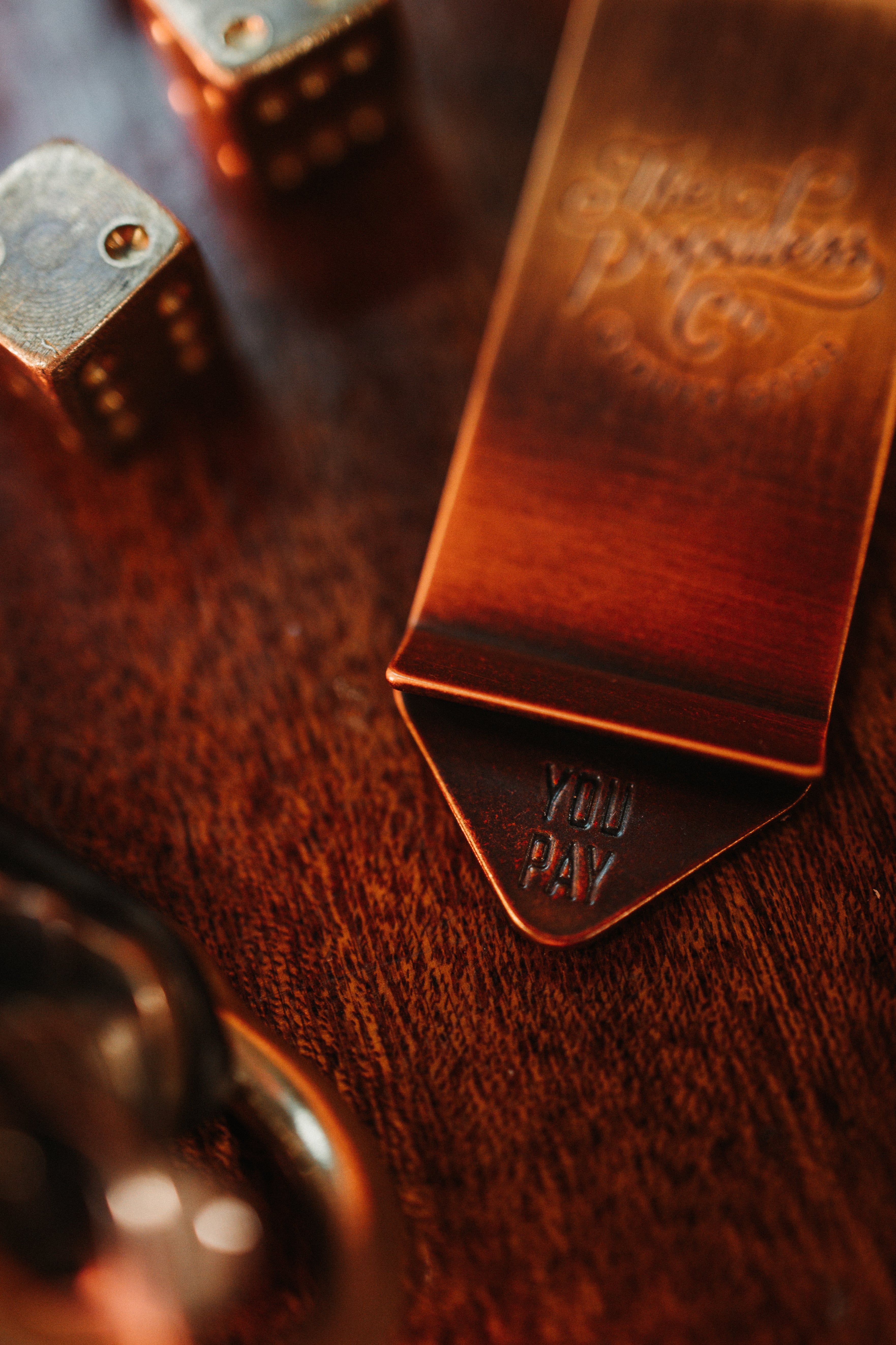 The Gambler Money Clip - Antique Copper Style for Men | Perfect for Cash, Cards & ID | Ideal for Casino Nights, Gifts & Everyday Carry