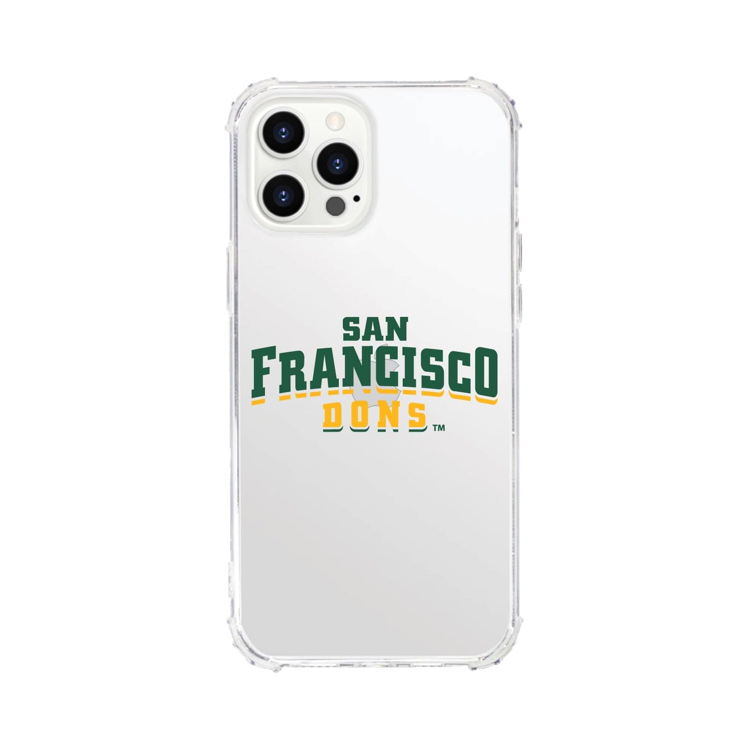 OTM Essentials Durable Phone Case for iPhone 11 - Shockproof Tough Edge Protection - University of San Francisco Design - Classic White - Perfect for College Students & Alumni