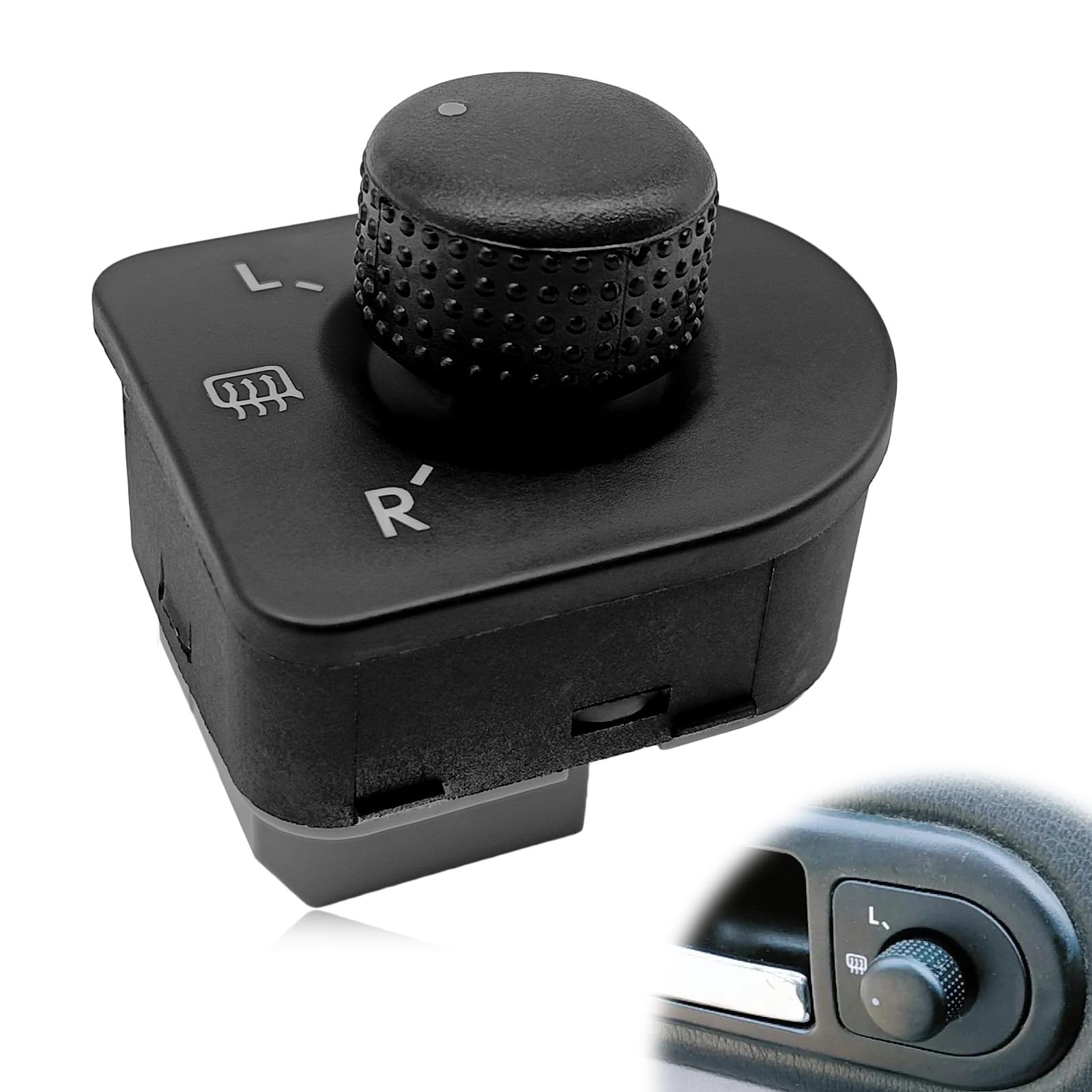 VW Beetle Passat Jetta Golf Side Mirror Switch Control 1998-2010 - Power Rear View Mirror Switch Remote Control Replacement for 1J1959565F - Perfect for DIY Car Repairs & Mirror Adjustments