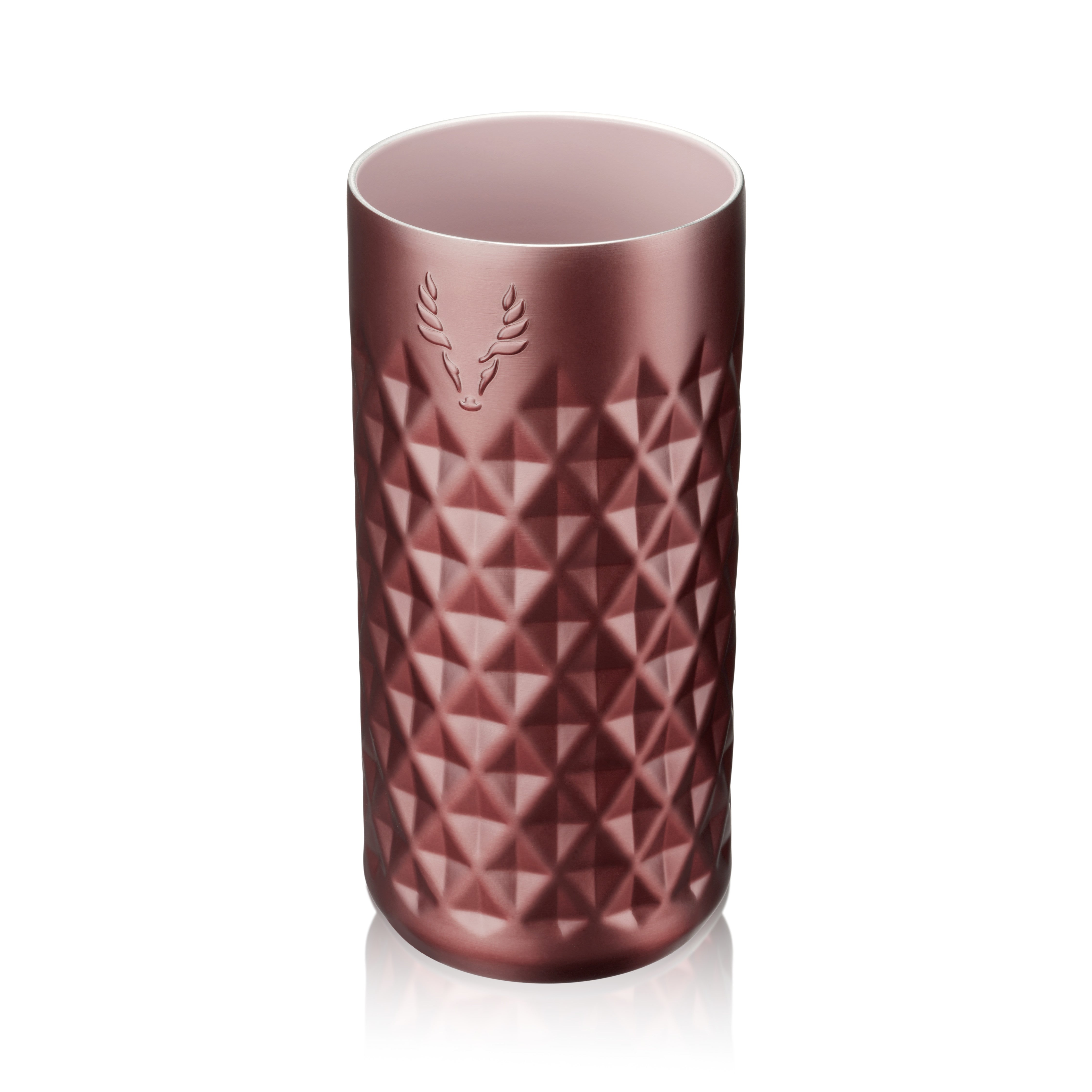 Vintage Rose Stainless Steel Highball Tumbler - 20oz Insulated Cup for Hot & Cold Drinks - Perfect for Coffee, Iced Tea, Cocktails and Outdoor Activities