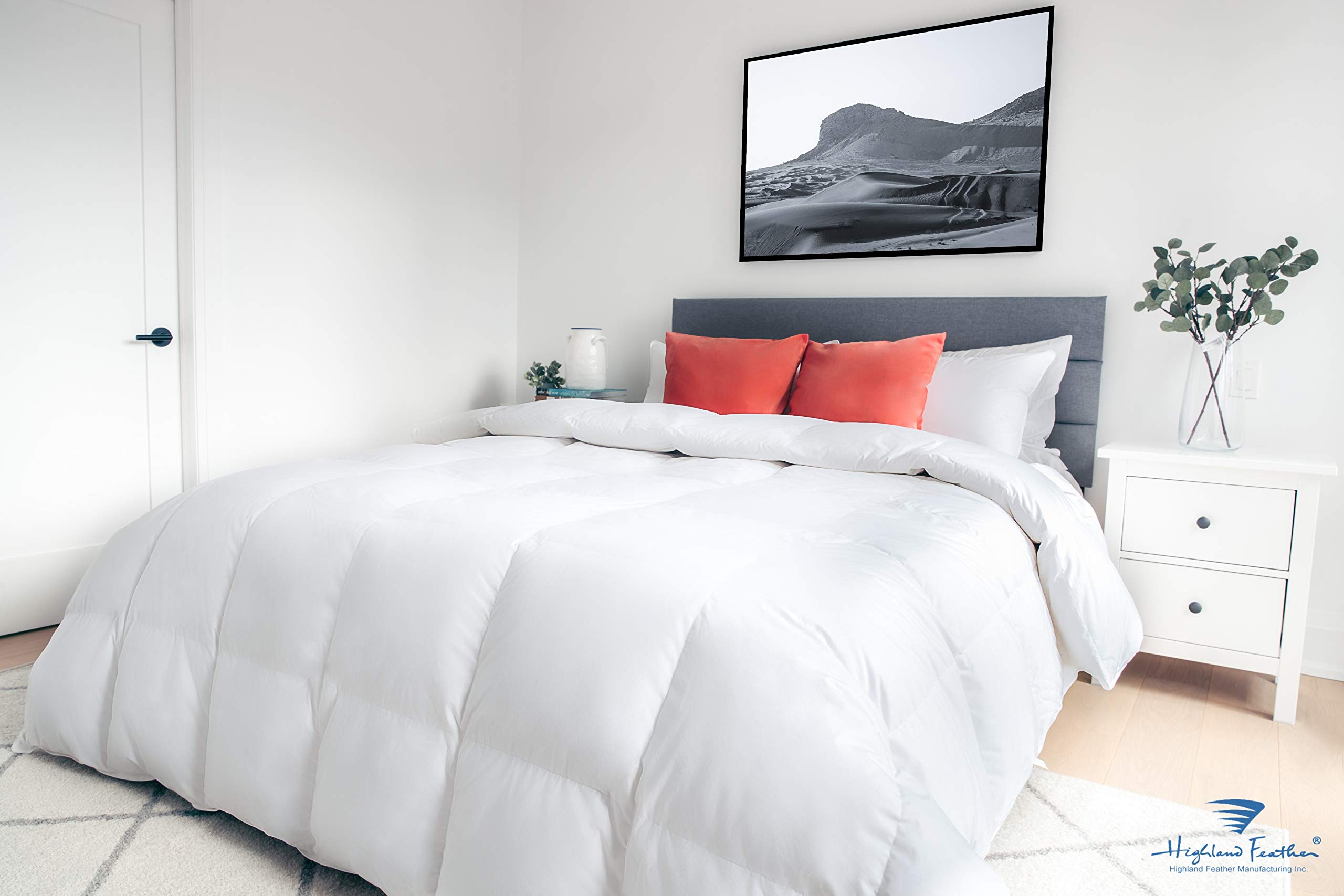 Premium B3-111-Q25 White Goose Down Comforter - Queen Size, 289 Thread Count for Ultimate Softness & Warmth | Perfect for Winter Bedding, Guest Rooms & Cozy Nights