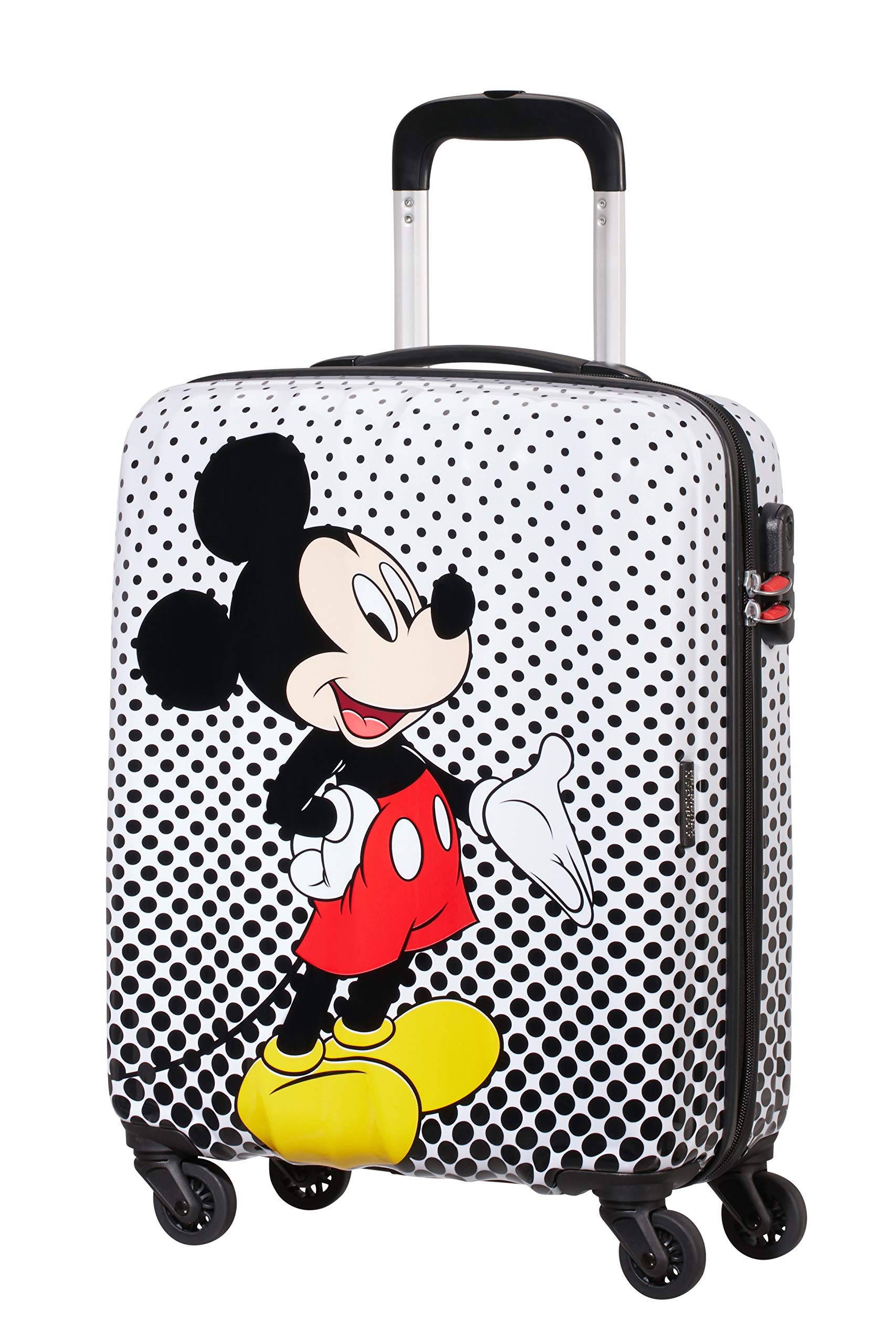 American Tourister Unisex Kids Disney Mickey Mouse Polka Dot Luggage - 36L Carry-On Suitcase for Travel, School & Vacation | Durable Multicolor Backpack for Boys & Girls Ages 5-12