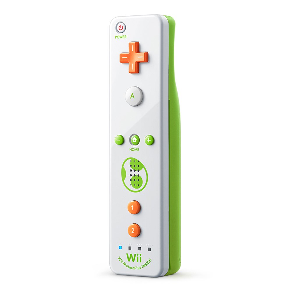 Original Nintendo Wii Remote Plus Controller - Yoshi Green Edition - Compatible with Wii & Wii U Consoles - Perfect for Multiplayer Gaming & Motion Control Fun