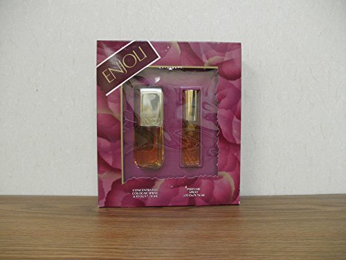 Enjoli 2-Piece Perfume Set - 0.6oz Cologne Spray & 0.3oz Perfume Spray for Women | Long-Lasting Fragrance Gift Set for Date Night, Office & Special Occasions