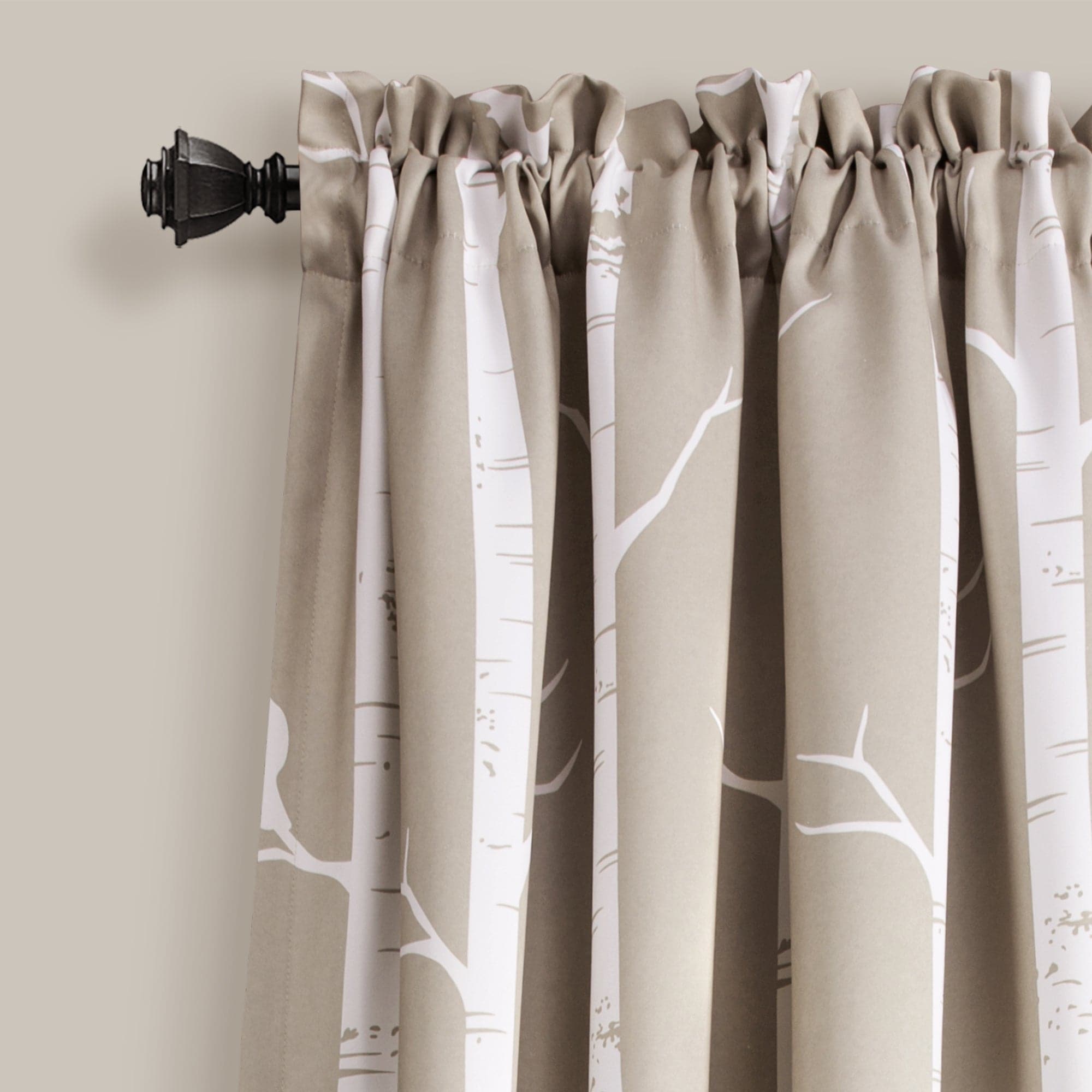 Bird on the Tree Light Filtering Window Curtain Set - Nature Inspired Sheer Drapes for Living Room & Bedroom - Perfect for Soft Sunlight & Privacy
