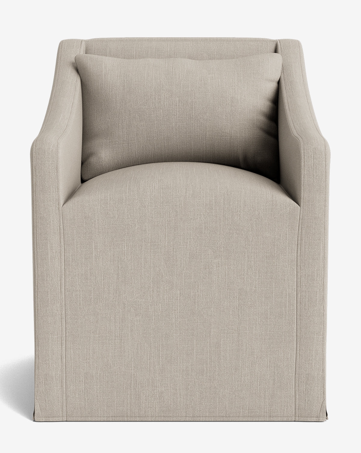 Olivier Slipcover Dining Arm Chair - Washable Fabric Upholstered Seat - Perfect for Kitchen, Dining Room, and Home Office - Comfortable & Stylish Furniture for Everyday Use