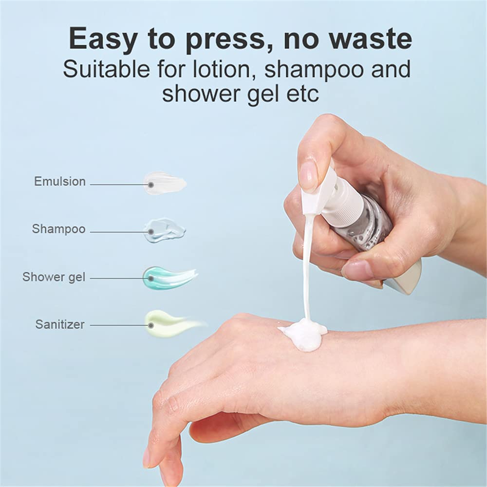 1.7oz Travel Size Spray Bottle with Fine Mist - Leak Proof Refillable Cosmetic Bottle for Skincare, Essential Oils & DIY Cleaners | Portable Makeup Sprayer for Travel, Gym & Home Use (Light Beige)