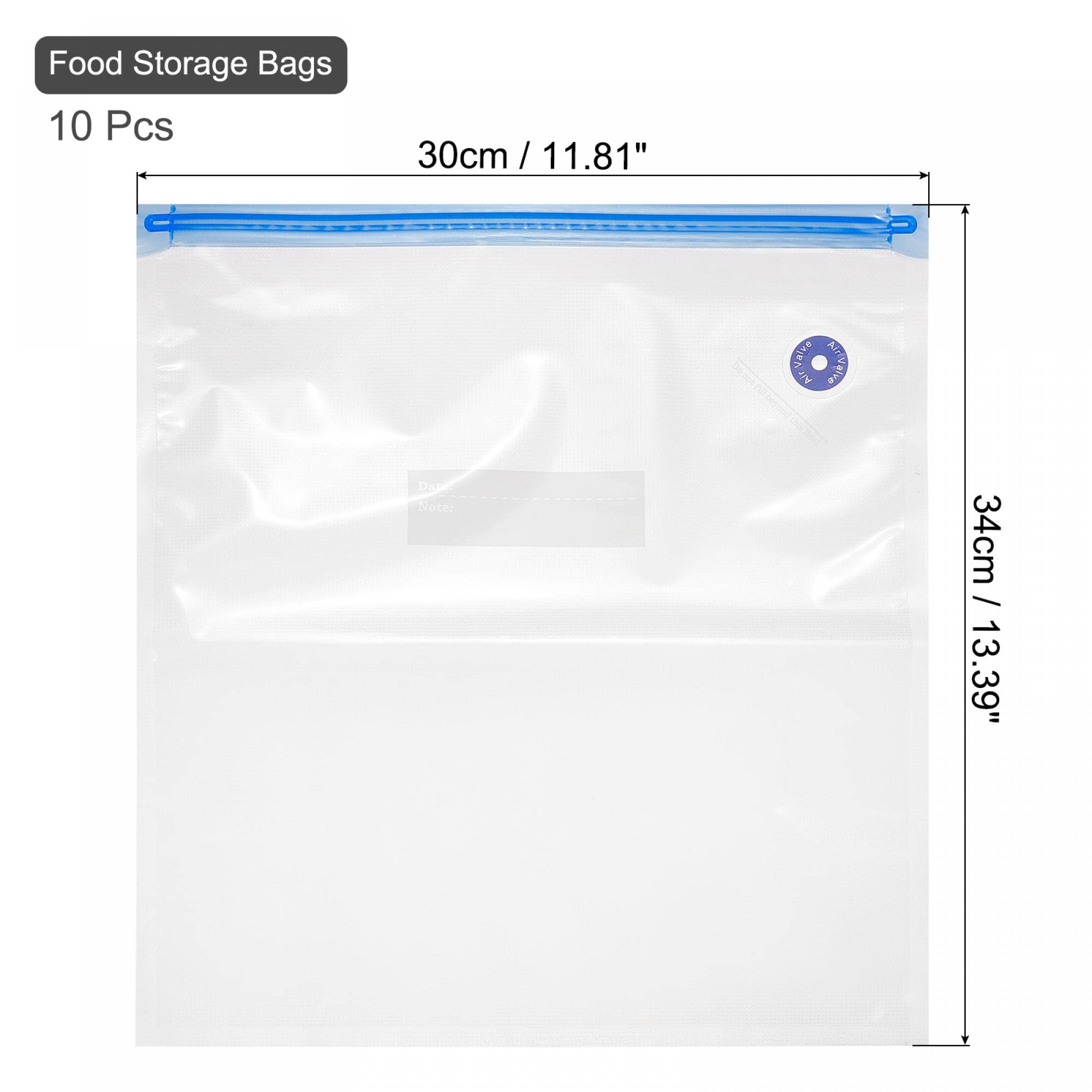 Premium Reusable Vacuum Sealer Bags 10 Pack - 13.4