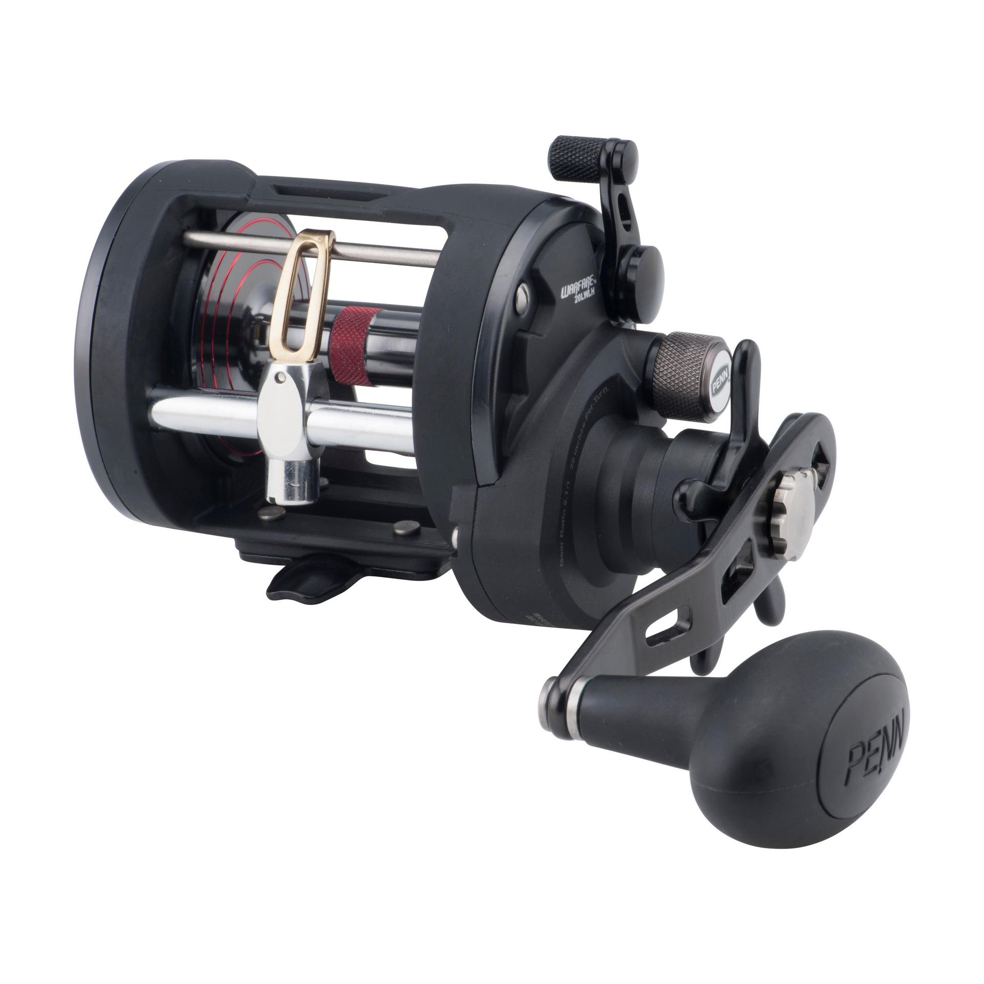 Warfare™ Star Drag Level Wind Conventional Fishing Reel - Saltwater & Freshwater Spinning Reel for Surf Casting, Trolling & Offshore Fishing