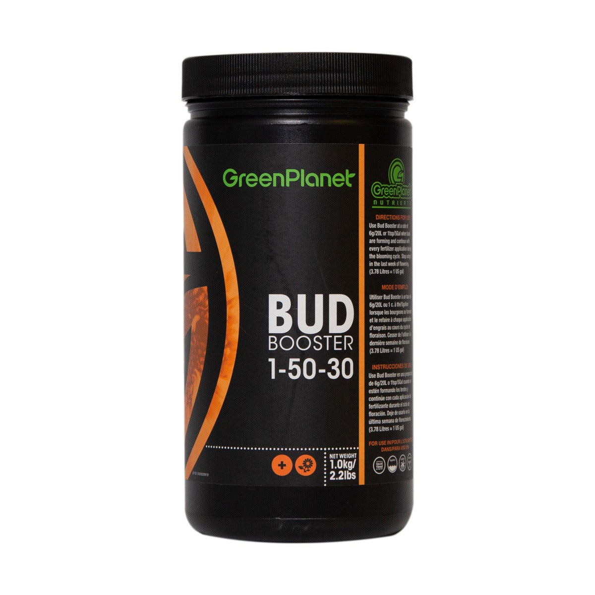 Green Planet Bud Booster - Premium Flowering Nutrient for Bigger Yields | Ideal for Hydroponics & Indoor Gardening