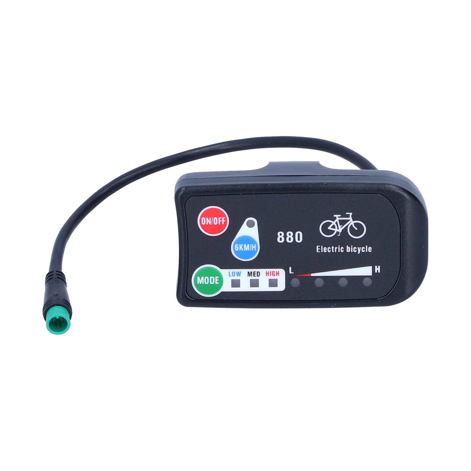 Luroze E-Bike LED Display Meter - Waterproof Digital Speedometer for Electric Bicycles | DIY E-Bike Controller Accessory | Perfect for Commuting, Mountain Biking & Urban Riding