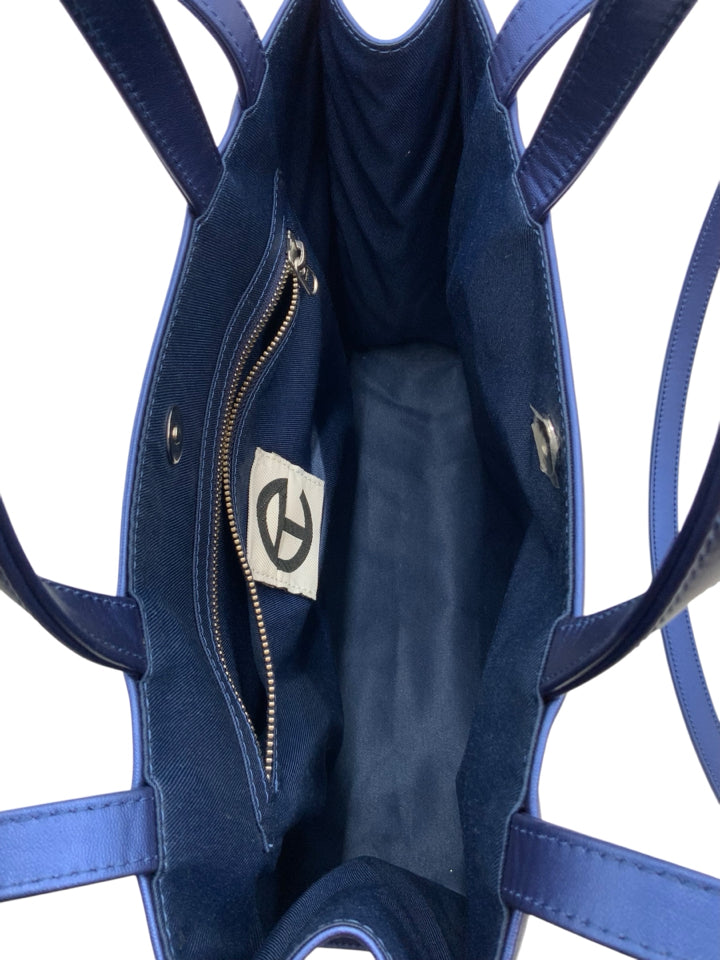 Telfar Cobalt Blue Medium Shopping Tote Bag - Stylish & Spacious for Work, Travel & Everyday Use