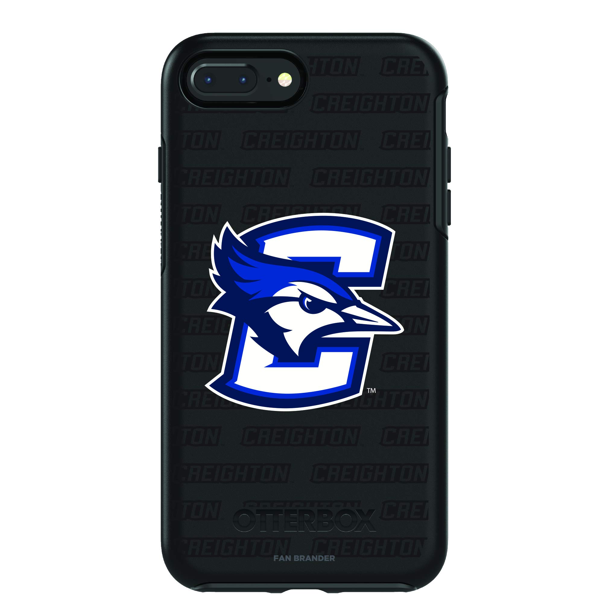 NCAA OtterBox Symmetry iPhone Case - Repeating Wordmark Design for Apple Fans