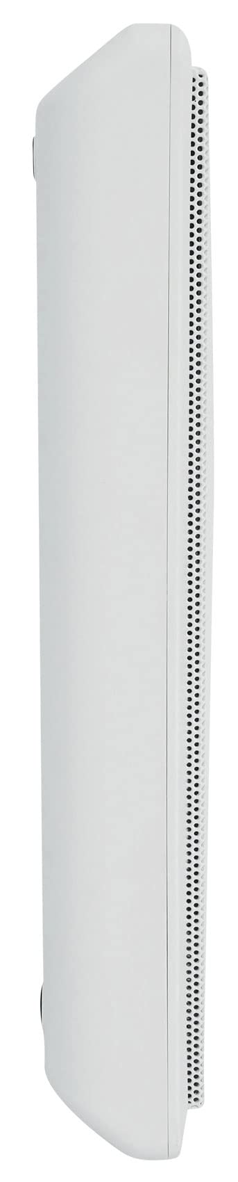 Rockville Commercial Restaurant Amplifier with 4 White Slim Wall Speakers & Wall Controller - Perfect for Restaurants, Bars, and Cafes Background Music System