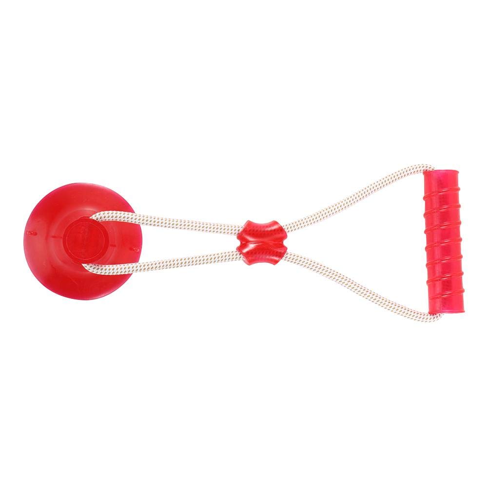 Zerodis Durable Dog Chewing Ball Toy - Interactive Teething Stick for Puppies, Teeth Cleaning & Tug of War Training - Red (Perfect for Indoor Play & Outdoor Exercise)