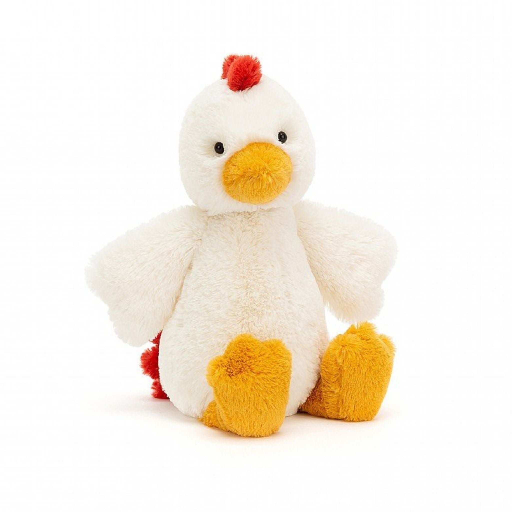 Jellycat Bashful Chicken Medium Plush Toy - Soft & Cuddly Stuffed Animal for Kids, Babies & Nursery Decor | Perfect Gift for Birthdays, Easter & Baby Showers