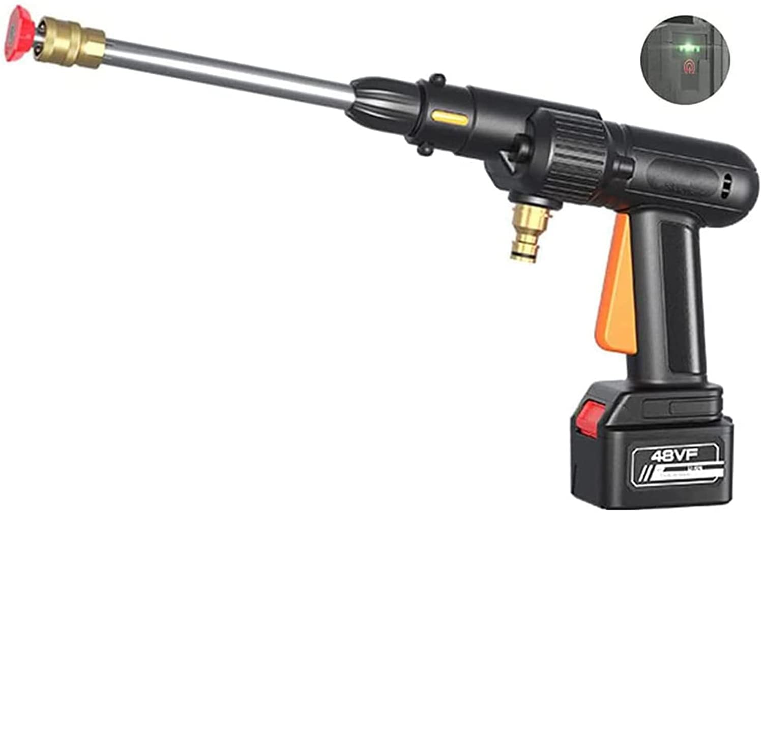 TOOLTESOO Cordless Pressure Washer 1800PSI, Portable Power Cleaner with 4.0Ah Battery & 5 Nozzle Tips, Electric Pressure Washer for Car Washing, Patio Cleaning, Driveway & Home Outdoor Use