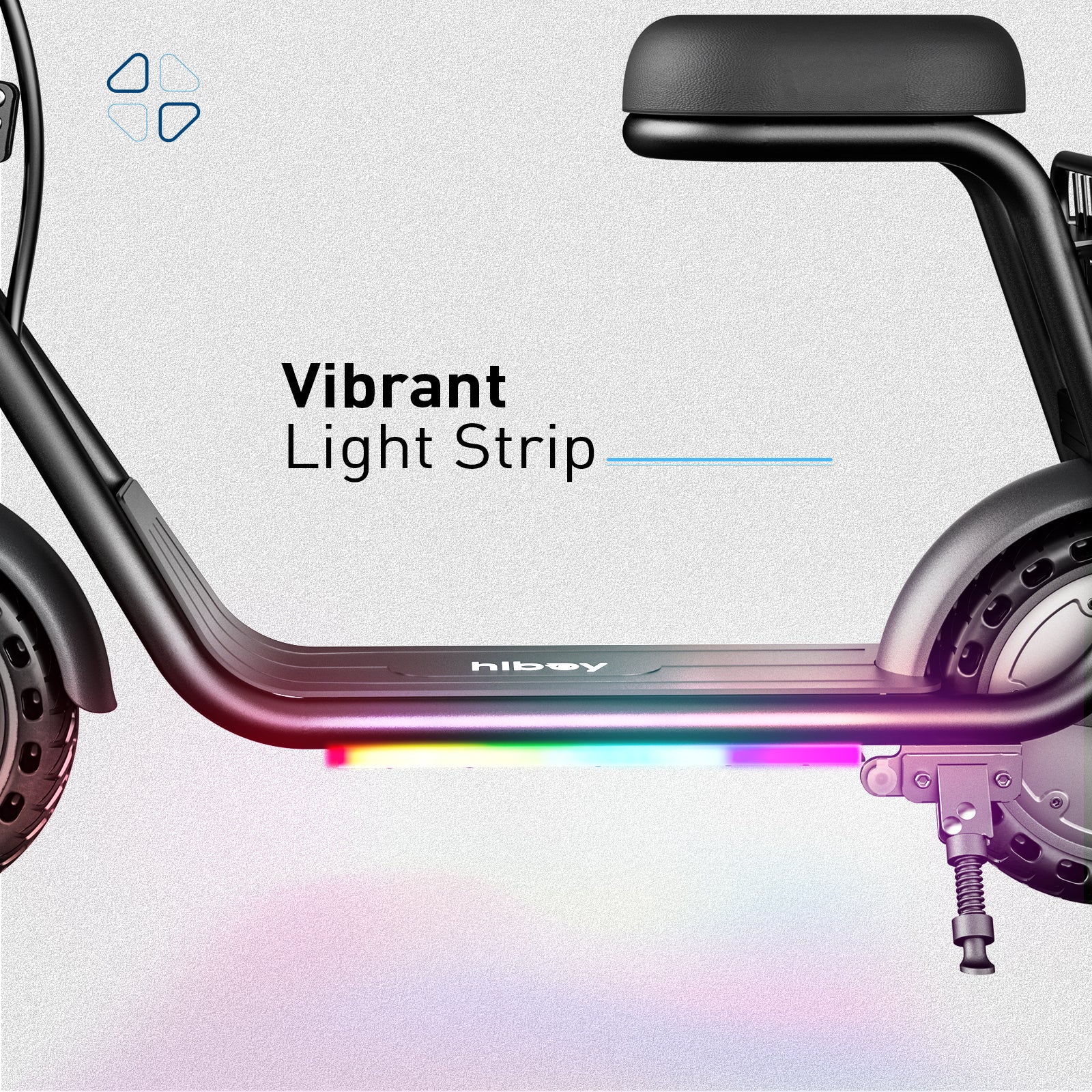 Hiboy Q2 Lite A Electric Scooter for Kids Ages 5-8 - Lightweight Foldable Kick Scooter with LED Lights - Perfect for Commuting to School, Park Rides, and Neighborhood Fun