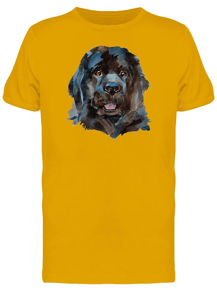 Newfoundland Dog Head Graphic T-Shirt for Men - Casual Wear & Pet Lover Outfit