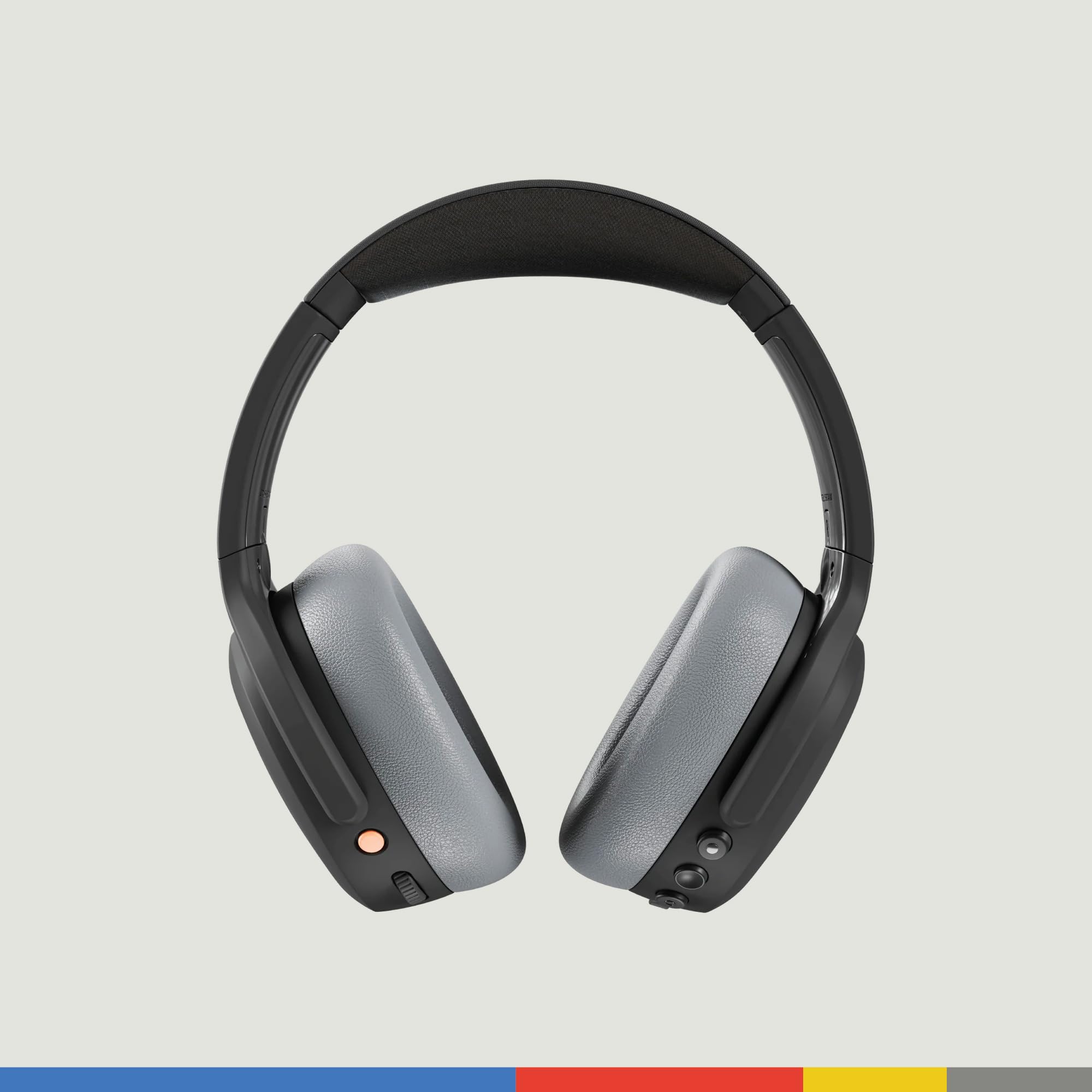 Skullcandy Crusher ANC 2 Wireless Bluetooth Headphones with Active Noise Cancelling, Sensory Bass & Skull-iQ Voice Control - 50 Hour Battery Life, Built-in Mic (Black/Asphalt) - Perfect for Travel, Workouts & Gaming