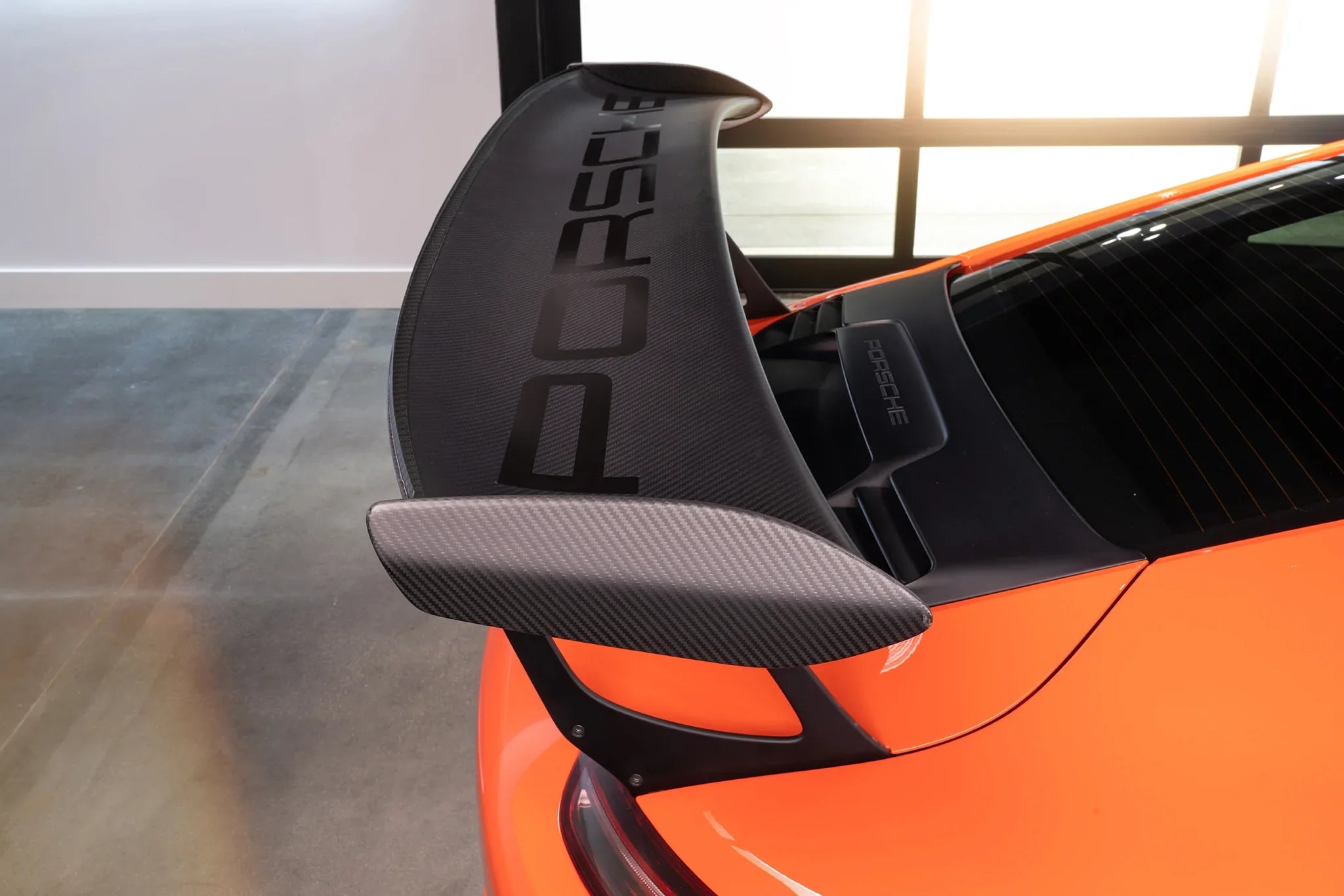 Porsche 991.1 911 GT3RS Extended Wing Risers - Performance Spoiler Upgrade for Track Racing & High-Speed Driving