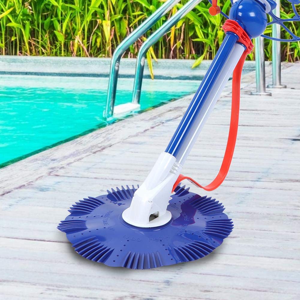 Automatic Suction Pool Vacuum Cleaner - Blue Cordless Swimming Pool Cleaner for Inground & Above Ground Pools | Efficient Pool Cleaning Tool for Home, Backyard & Commercial Use