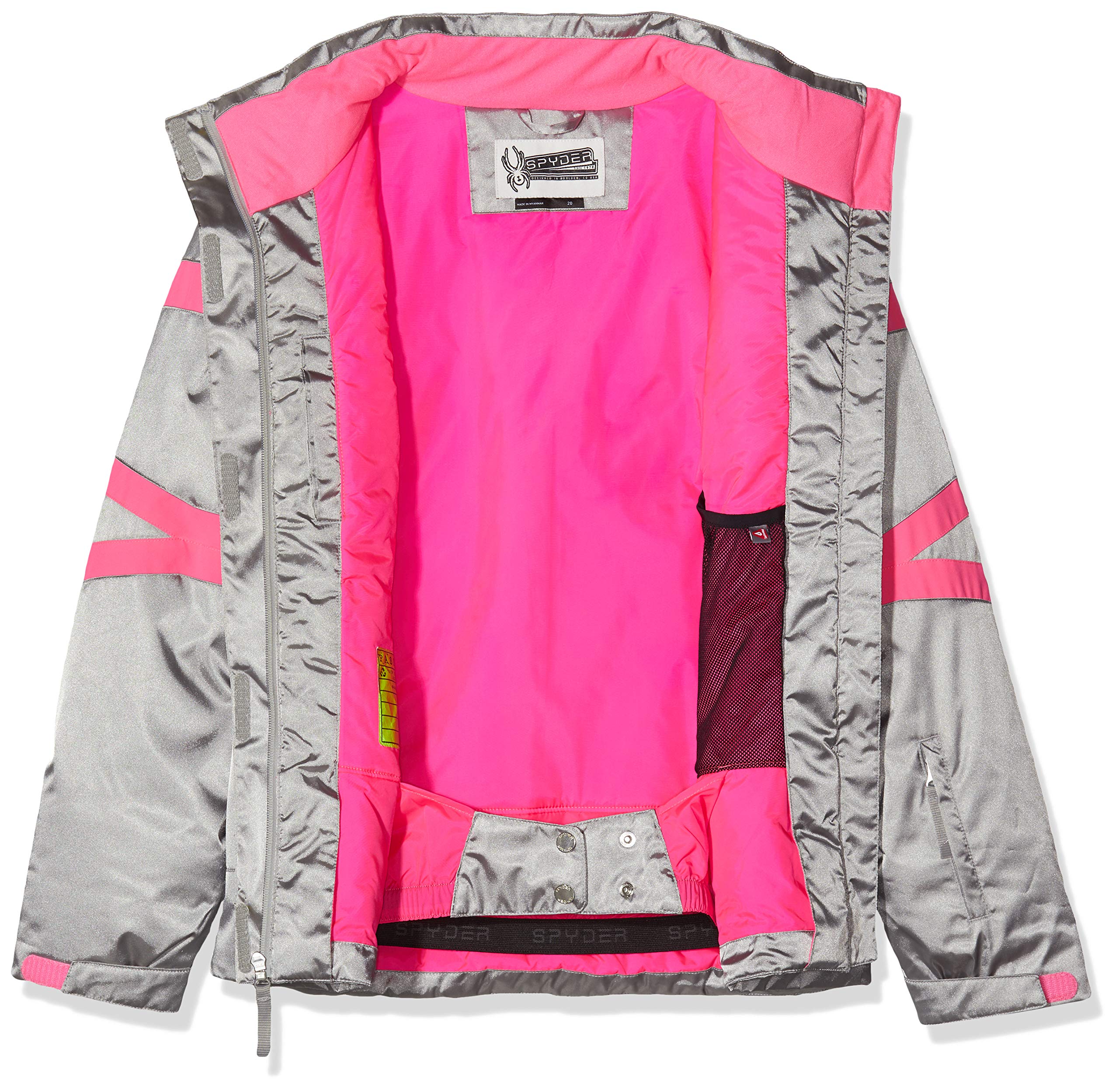 Spyder Kids Girl's Podium Jacket - Winter Snow Jacket for Big Kids - Warm & Waterproof Ski Jacket for Girls - Perfect for Skiing, Snowboarding & Outdoor Winter Activities