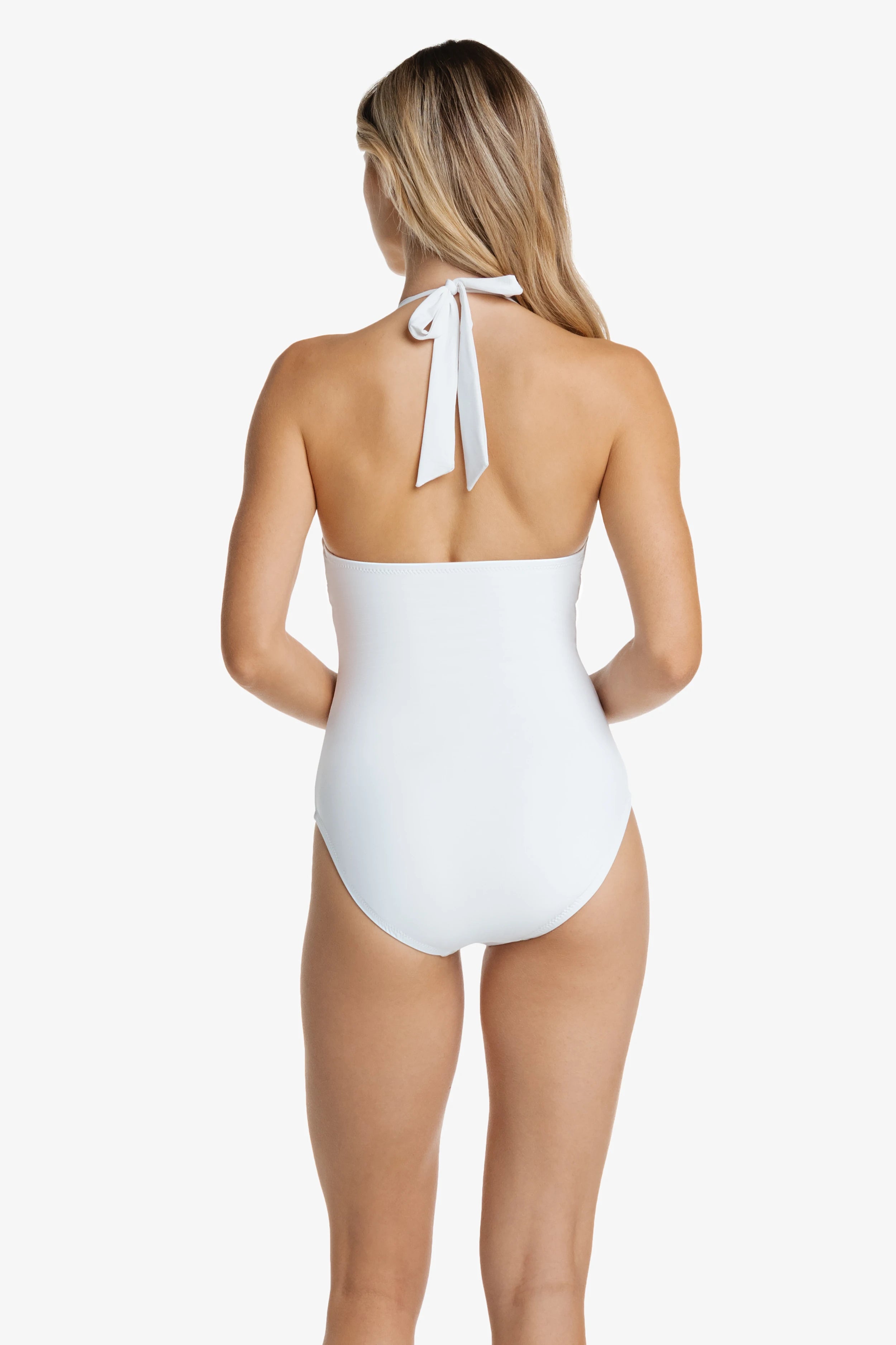 Kara Key Hole One Piece Swimsuit | Textured White Bikini for Women - Perfect for Beach, Pool, and Summer Vacations