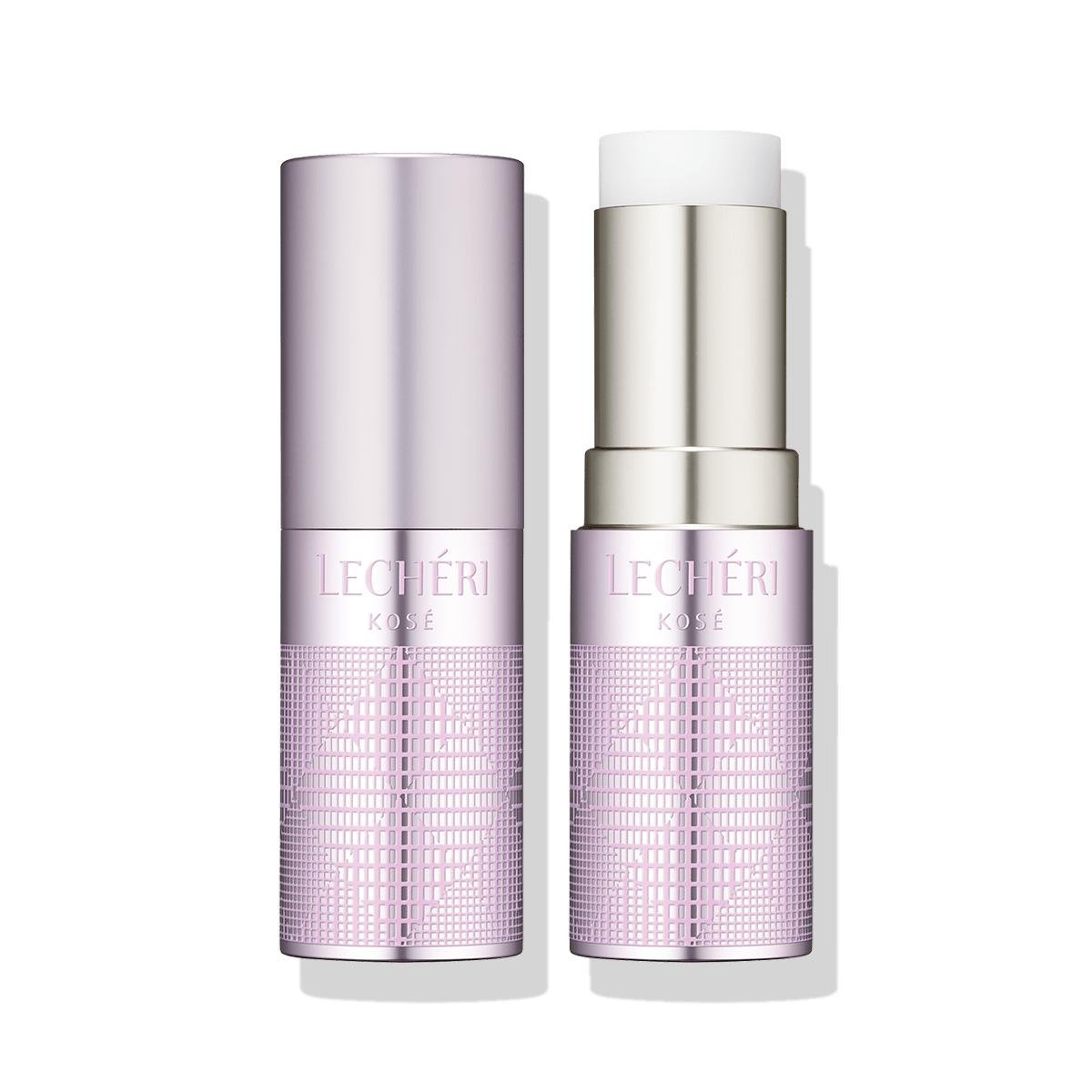 Kose Lecheri Glow Essence Stick - Portable Moisturizing Serum Stick 9.5g for Face & Lips | Hydrating Skincare On-The-Go | Travel-Friendly Glow Booster