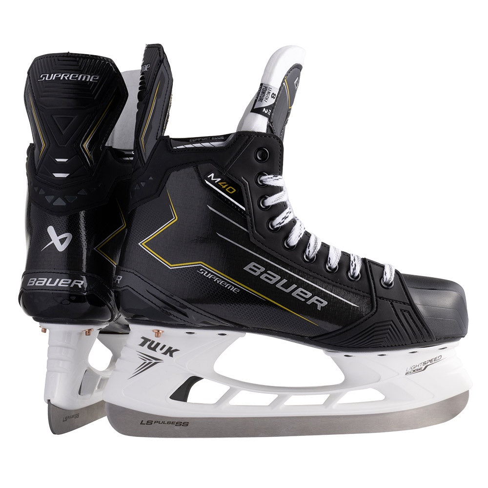 Bauer Supreme M40 Intermediate Ice Hockey Skates - Professional Performance for Youth & Adult Players - Perfect for Ice Rink, Hockey Practice & Competitive Games