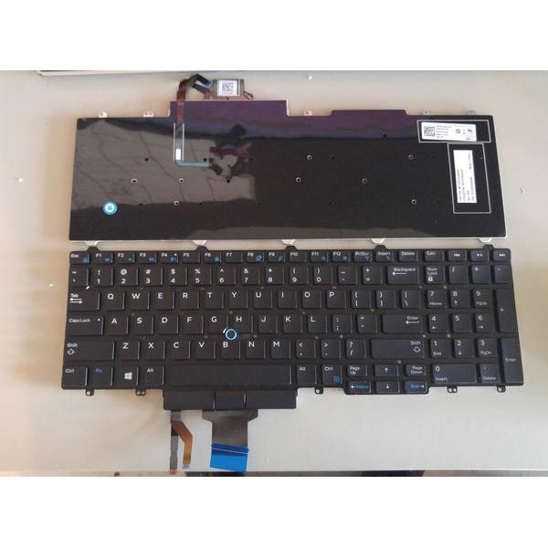 Dell Precision 15 3510 7510 17 7710 Laptop Keyboard with Touchpad Pointer & Function Buttons - Replacement Part N7CXW 0N7CXW - Perfect for Office Work, Programming & Business Use