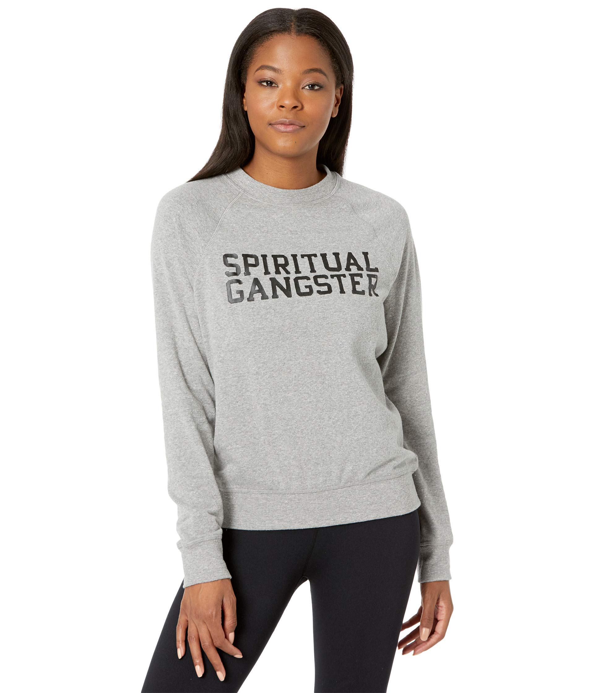 Spiritual Gangster Women's Vintage Pullover Sweatshirt | Soft Fleece Hoodie for Yoga, Meditation & Casual Wear