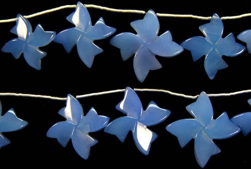 Blue Chalcedony Flowers - Natural Gemstone Jewelry for Women, Handmade Floral Pendant Necklace | Perfect for Boho Style, Wedding, Gift Giving