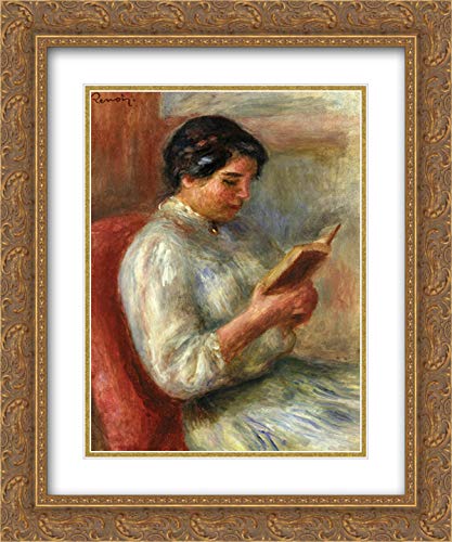 Pierre Auguste Renoir Museum Art Print - 20x24 Gold Ornate Frame with Double Matting for Women's Home Decor | Perfect for Living Room, Bedroom & Office Wall Art
