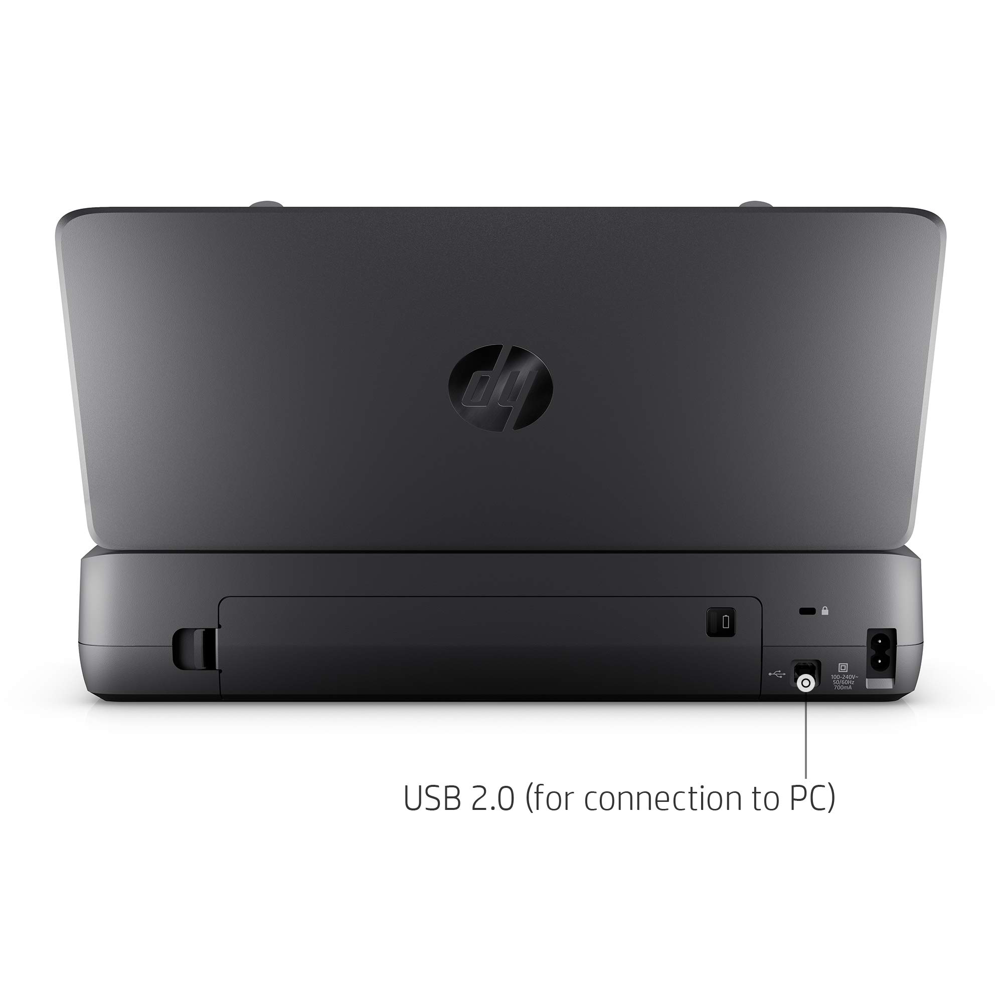 HP OfficeJet 200 Wireless Mobile Printer - Portable Printer for Home & Office, Black (CZ993A) | Print Anytime, Anywhere with Built-in Battery | Perfect for Business Trips, Remote Work & On-the-Go Printing