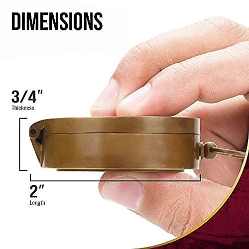 **Personalized Engraved Compass Gift for Graduation, Baptism, Easter, Birthday, Mother's Day & Father's Day - Antique Compass with Leather Case - Perfect for Outdoor Adventures, Travel & Special Occasions**