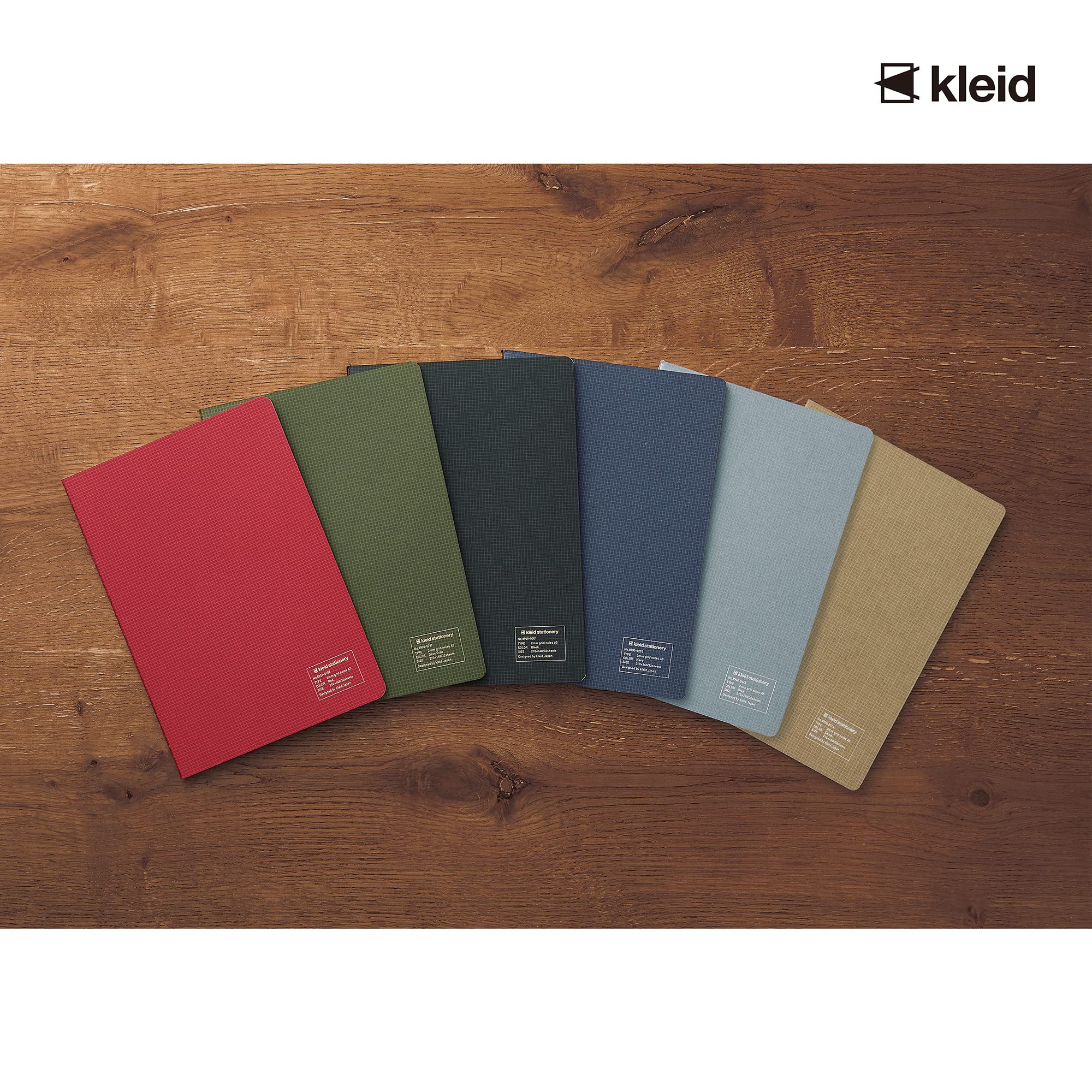 A5 Grid Notebook - 0.08 inch (2mm) Square Ruled Pages - Navy Blue - Perfect for Bullet Journaling, Sketching & Note Taking