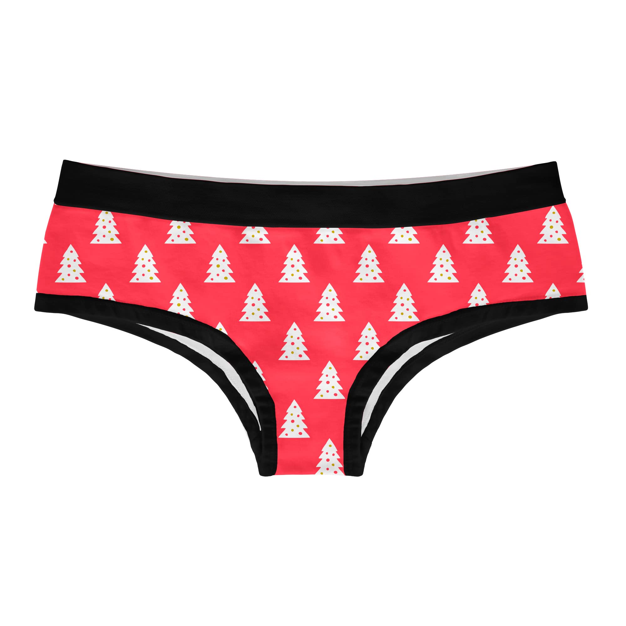 Funny Christmas Bikini Briefs for Women - Crazy Dog Naughty Nice Panties | Cute & Comfortable Underwear for Holiday Parties & Gifts