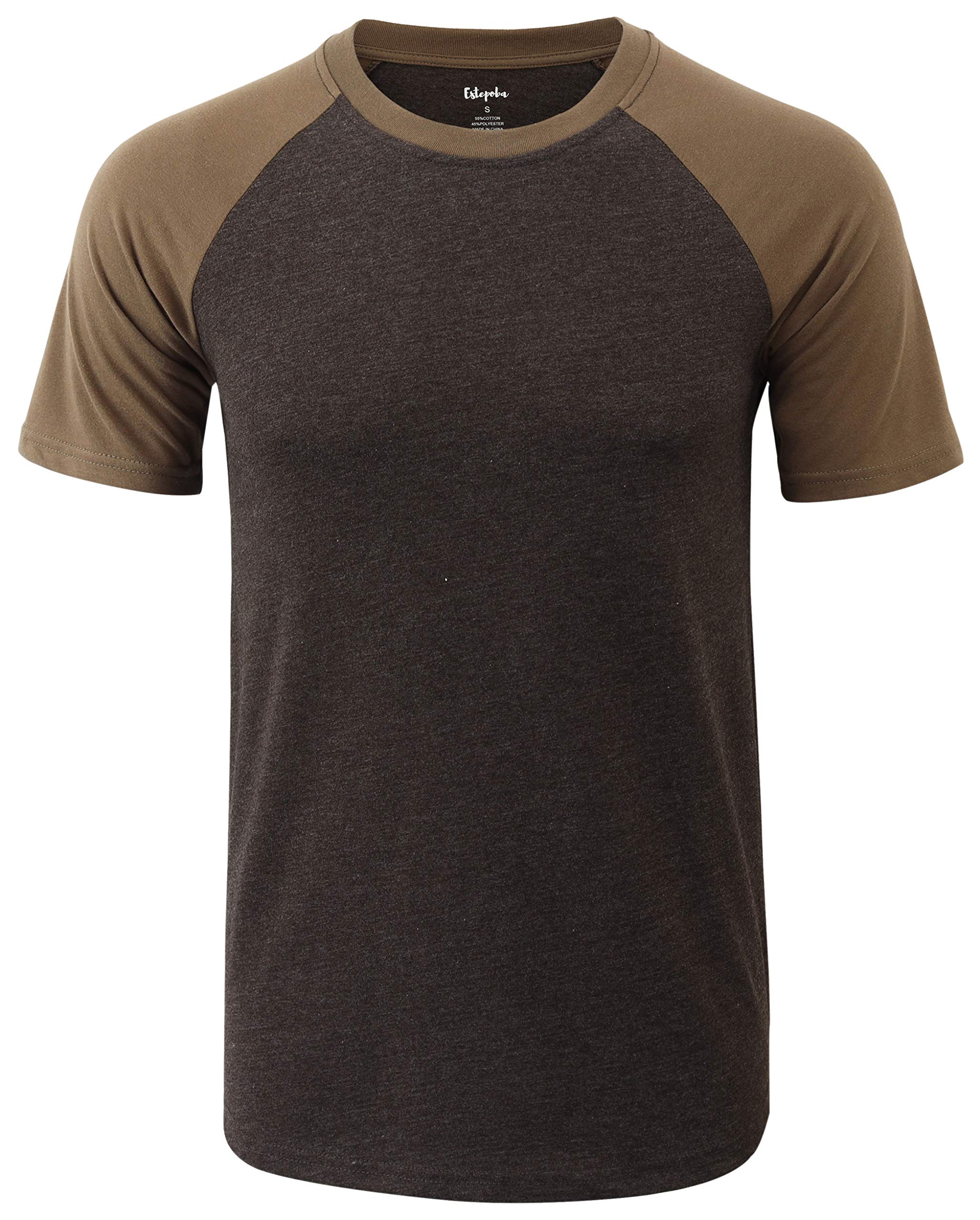 Estepoba Men's Soft Breathable Tagless Athletic T-Shirt - Moisture Wicking Quick Dry Active Workout Shirt for Running, Hiking, Baseball & Outdoor Sports | Gym & Casual Wear