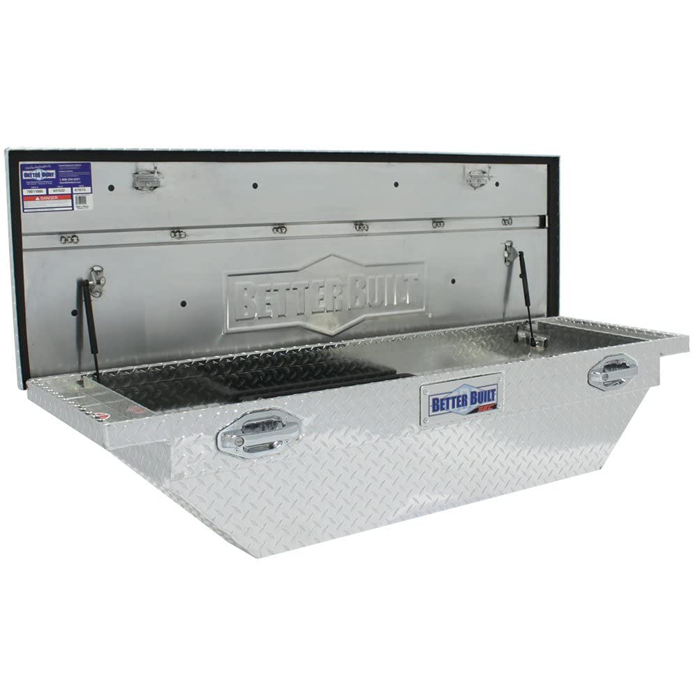 Better Built 79011000 Heavy Duty Aluminum Truck Tool Box - Secure Storage for Tools & Equipment - Perfect for Pickup Trucks, Work Sites & Outdoor Adventures