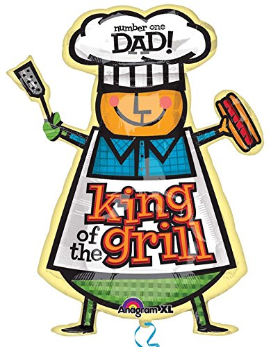 Father's Day & Dad's Birthday Party Supplies - BBQ Balloon Decorations for Backyard Celebrations, Outdoor Grilling Parties & Family Gatherings